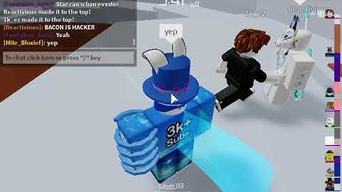 When you see a hacker in Tower of hell...