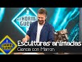 Nathy Peluso alucina con las esculturas de Guillermo Galetti creadas con chatarra - El Hormiguero