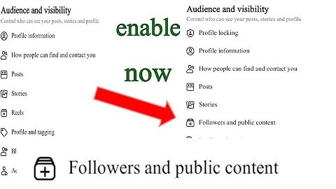 facebook followers and public content option not showing 2022/how to fix public content option