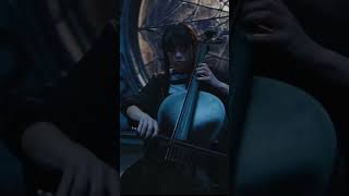 wednesday plays the cello #wednesday #netflix #movies عزف وينزداي علي الكمان #وينزداي