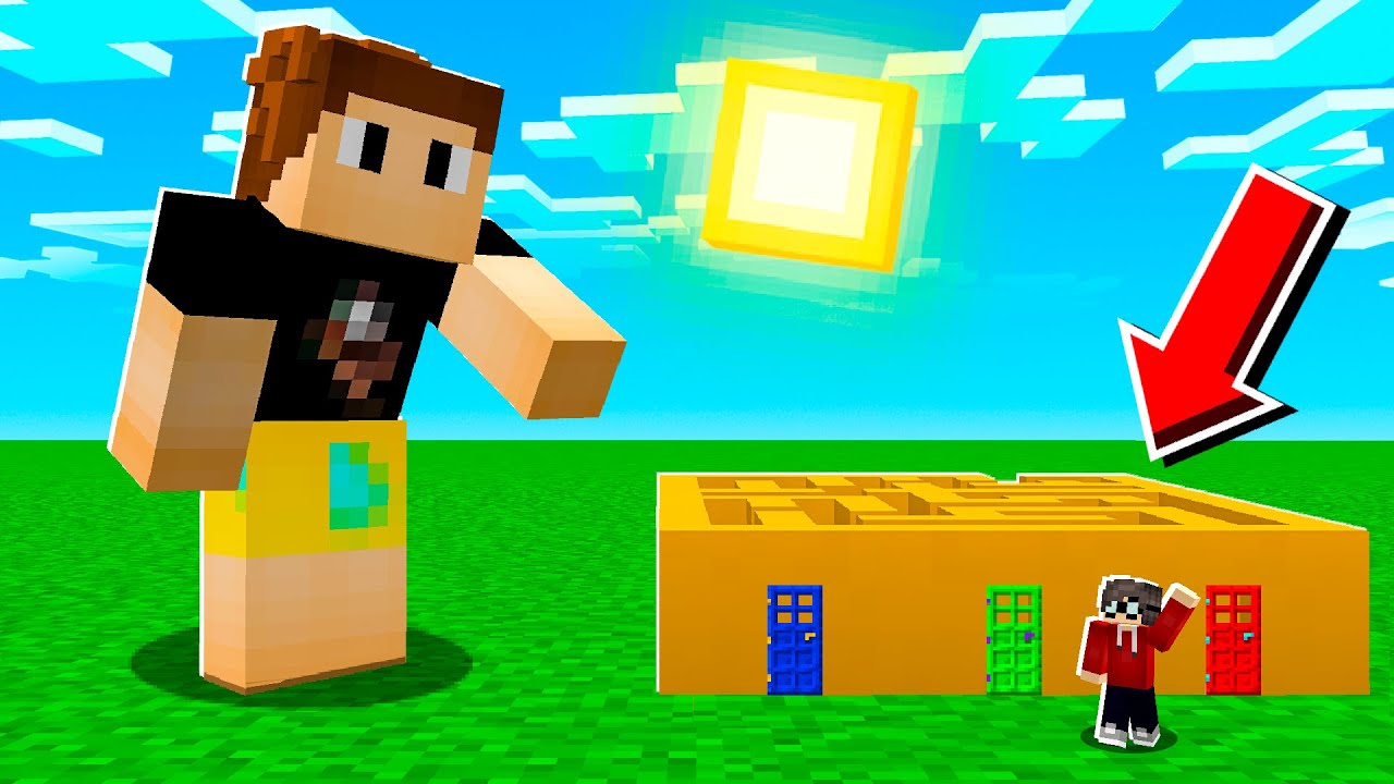 I SHRUNK My Minecraft Friend And Made Him A TINY Course! - YouTube