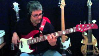 Video thumbnail of "Overjoyed by Stevie Wonder personal bassline by Rino Conteduca"