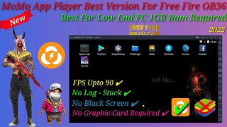 Best Emulator For Free Fire New Update Low End PC - 1GB Ram Without Graphics Card | No Stuck | 2022