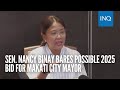 Sen nancy binay bares possible 2025 bid for makati city mayor