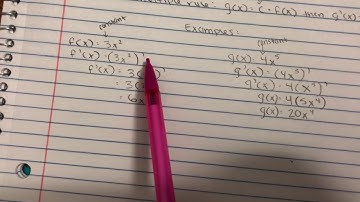 Derivatives using Constant Multiple Rule