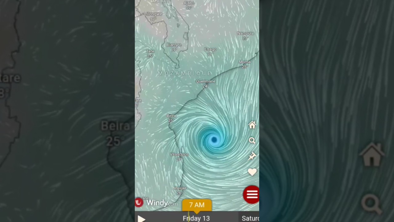 Cyclone storm 🌀" Gezani ⚠️" right now