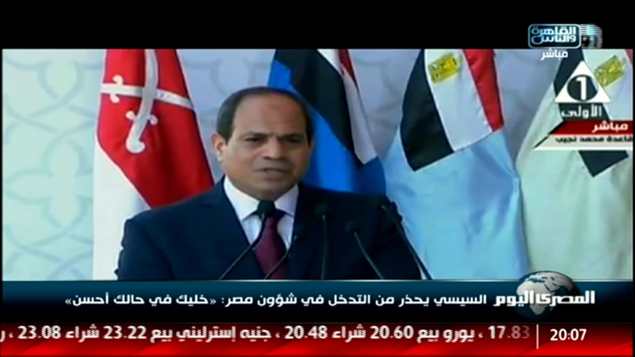 السيسي يحذر من التدخل في شؤون مصر: «خليك في حالك أحسن»