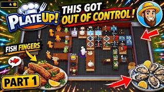 Red and Blue Fish + Oysters = TOTAL CHAOS! - PlateUp! I Part 01 #fish   #theontariogardener #plateup