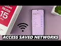 How To See Saved WiFi Networks On Redmi Note 15 Pro