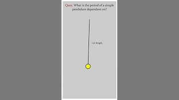 Simple Pendulum | What is the period of a simple pendulum dependent on | Challenger Chronicles |