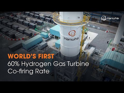   Hanwha Sets New World Record For Hydrogen Co Firing Gas Turbine