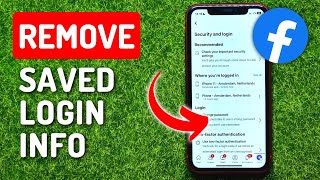 how to remove saved login info on facebook