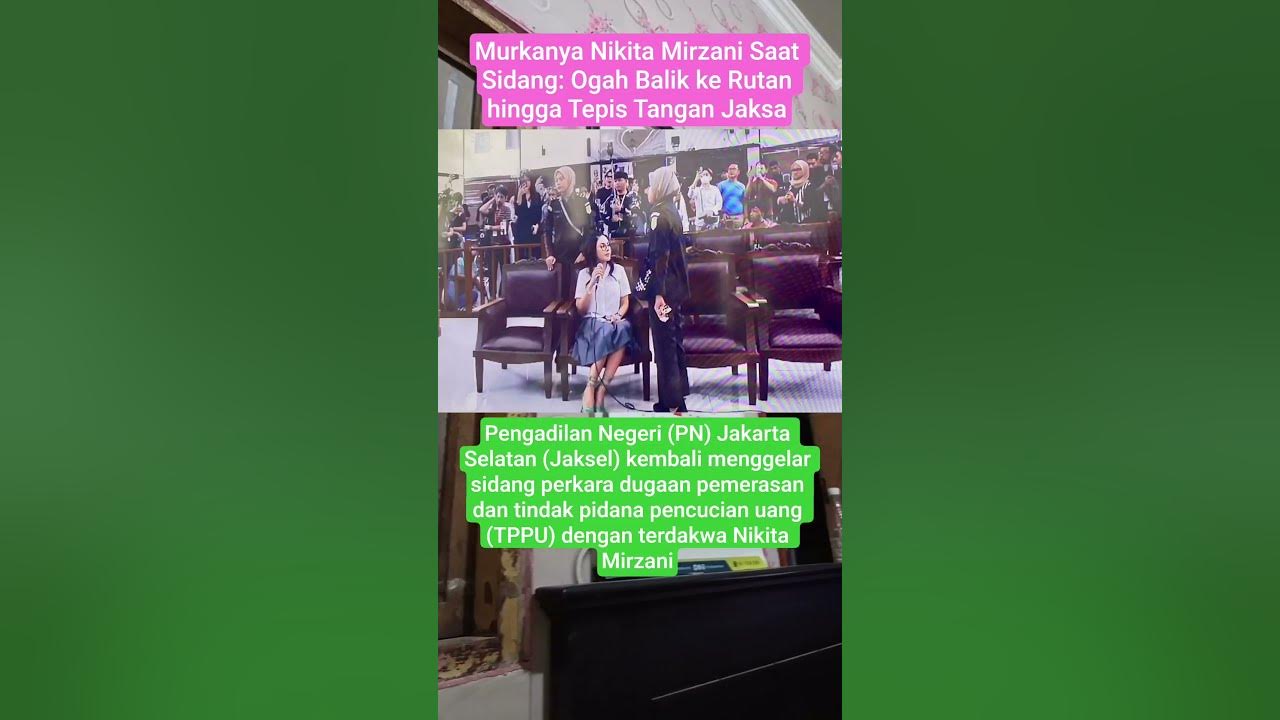 Murkanya Nikita Mirzani Saat Sidang: Ogah Balik ke Rutan ‼️#shorts #subscribe #new