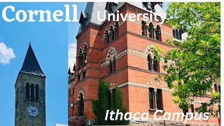 Explore The CORNELL University, NY - Central Campus  | Sage Hall | McGraw Tower | libi Slope