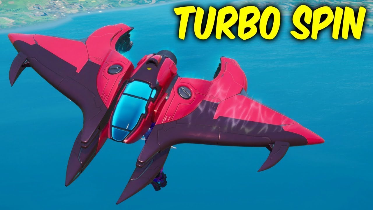 Fortnite new glider gameplay.TURBO SPIN 