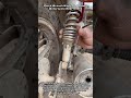 Quick Wrench Work On A Dusty Motorcycle Rear Shock