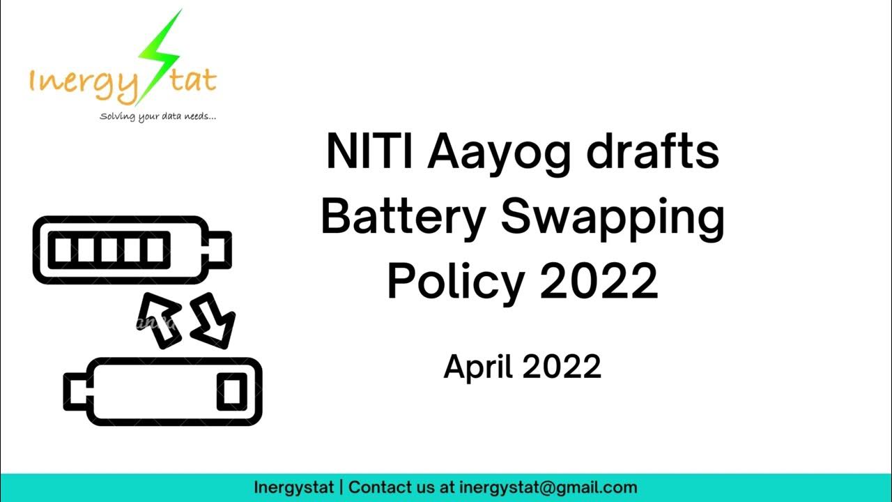 NITI Aayog drafts policy for EV battery swapping YouTube