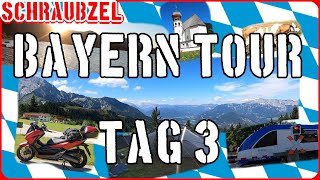 Zelt+Roller+Bayern  die Honda Forza Bayerntour Tag 3