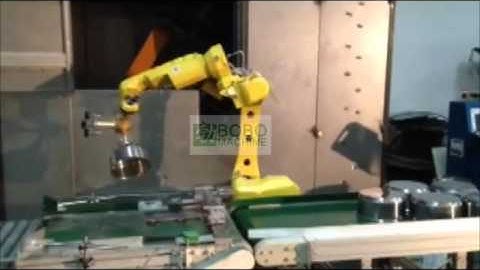 ROBOT Cookware utensil outer polishing machine