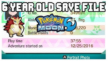Exploring My 6 Year Old Pokemon Moon Save File
