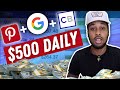 EASIEST Way To Make Money On Pinterest With CLICKBANK & GOOGLE = $600/Day (Pinterest Tutorial)