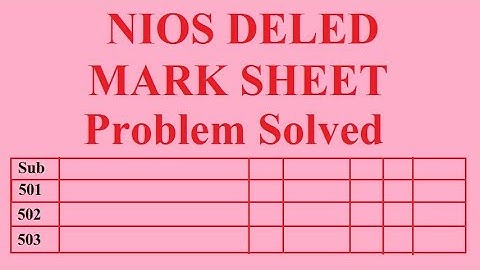 NIOS DELED RESULT PROBLEM SOLVED
