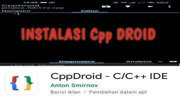 Instalasi CPP DROID untuk media pembelajaran pemrograman Cpp di HP Android