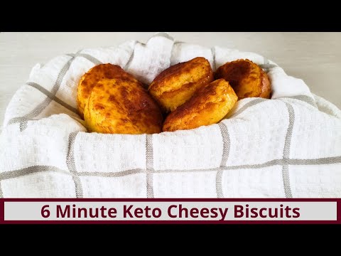 Delicious 6 Minute Keto Cheesy Biscuits (Nut Free and Gluten Free)