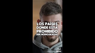 PAÍSES EN DONDE ESTÁ PROHIBIDO SER HOMOSEXUAL 😢  #Shorts