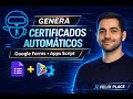 Cómo Crear Certificados Automáticos GRATIS con Google (Forms, Apps Script y Sites) #GoogleSites