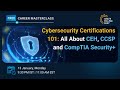 Best Cybersecurity Certifications 2025 | All About CEH, CCSP, and CompTIA Security+ | Simplilearn