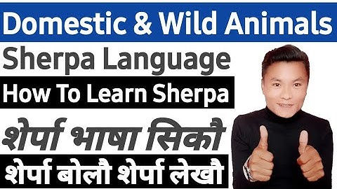 Name of Domestic & Wild Animals In Sherpa Language !