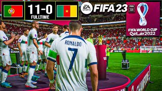 FIFA23 - Portugal vs Cameroon (11-0) l WORLD CUP Championship Final | Laptop™ Gameplay [60]