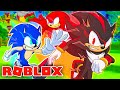 Sonic, Shadow & Knuckles Play SONIC SPEED SIMULATOR on ROBLOX?!