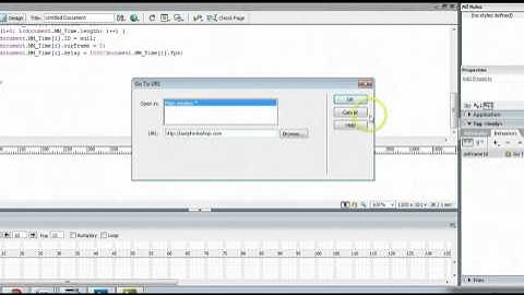 How To Use Behaviors and Timelines in Adobe Dreamweaver