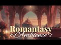Cozy romantasy book ambience  acotar dawn court inspired