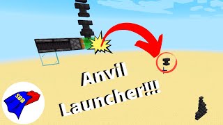 Launch Anvils in Minecraft - Easy Minecraft Tutorial #Minecraft