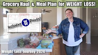 MEAL PLAN for WEIGHT LOSS! WW Grocery Haul and Meal Plan (WEIGHT WATCHERS) Weight Loss Journey 2024