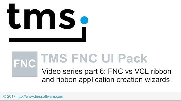 TMS FNC UI Pack Video series part 6 : FNC vs VCL ribbon and ribbon application creation wizards