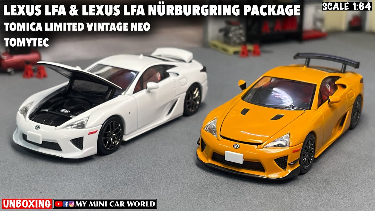 MY MINI CAR WORLD』 UNBOXING TOMYTEC 1/64 LEXUS LFA & LEXUS LFA
