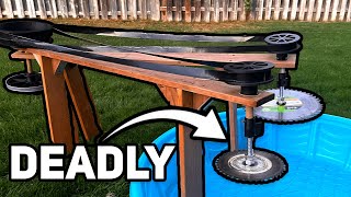 I made a giant deadly beyblade (Fail)