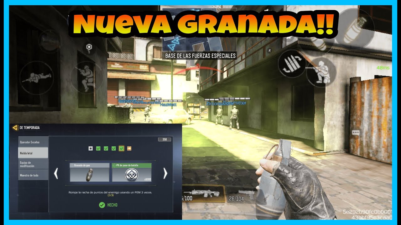 Consigue la nueva granada táctica!!( granada de gas) Call of Duty