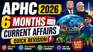 APHC 2026 | MARATHON | 6 MONTHS CURRENT AFFAIRS QUICK REVISION