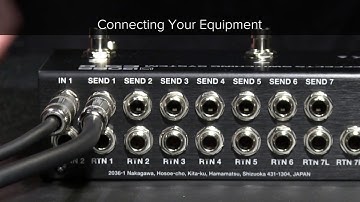 ES-8 Quick Start Chapter 1: Connecting Your Equipment