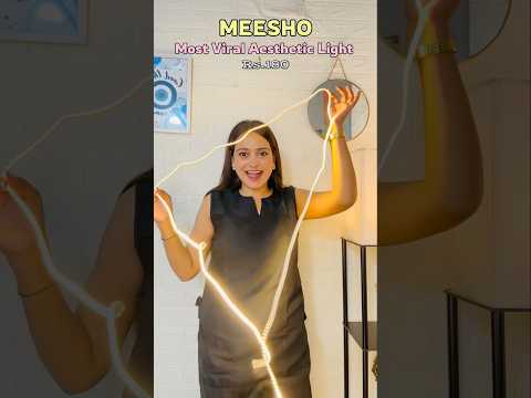 ✨ Meesho Most Viral Aesthetic Light Just ₹180 😍 #meesho #meeshofinds