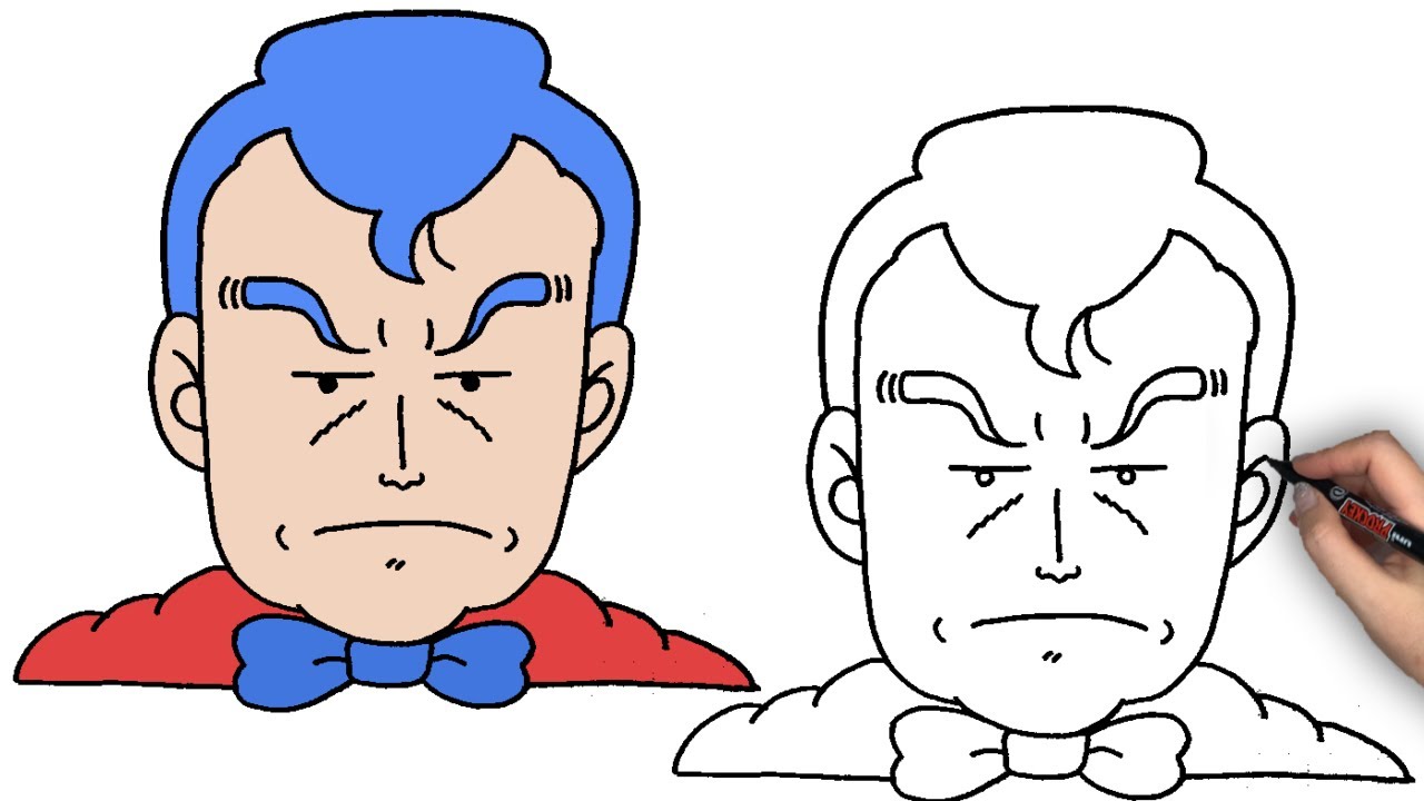 ドクタースランプアラレちゃんのスッパマンのイラスト描いてみた｜How