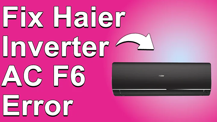 How To Fix Haier Inverter AC F6 Error (Detailed Troubleshoot Guide! - Easily Solve The F6 Error!)