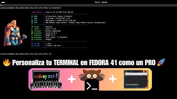 🚀 Personaliza tu Terminal en Fedora 41 | ZSH, Fastfetch, Kitty y Más