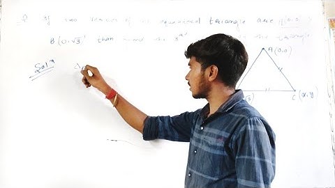 Q. If two vertices of equilateral triangle are (0,0) & (0,√3) then find 3rd vertex.