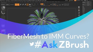 #AskZBrush: “Is there a way to generate curves from FiberMesh to use with IMM curve brushes?”
